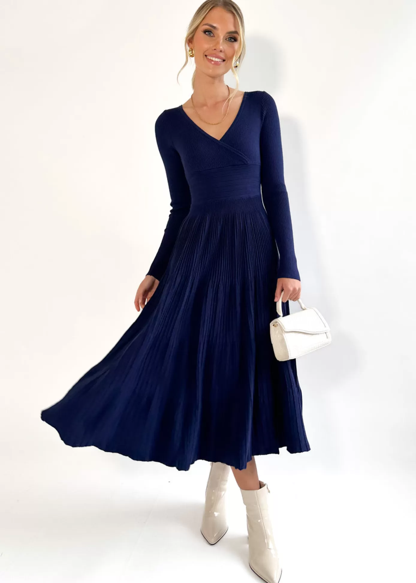 Best Alise Knit Midi Dress Women Knit Dresses