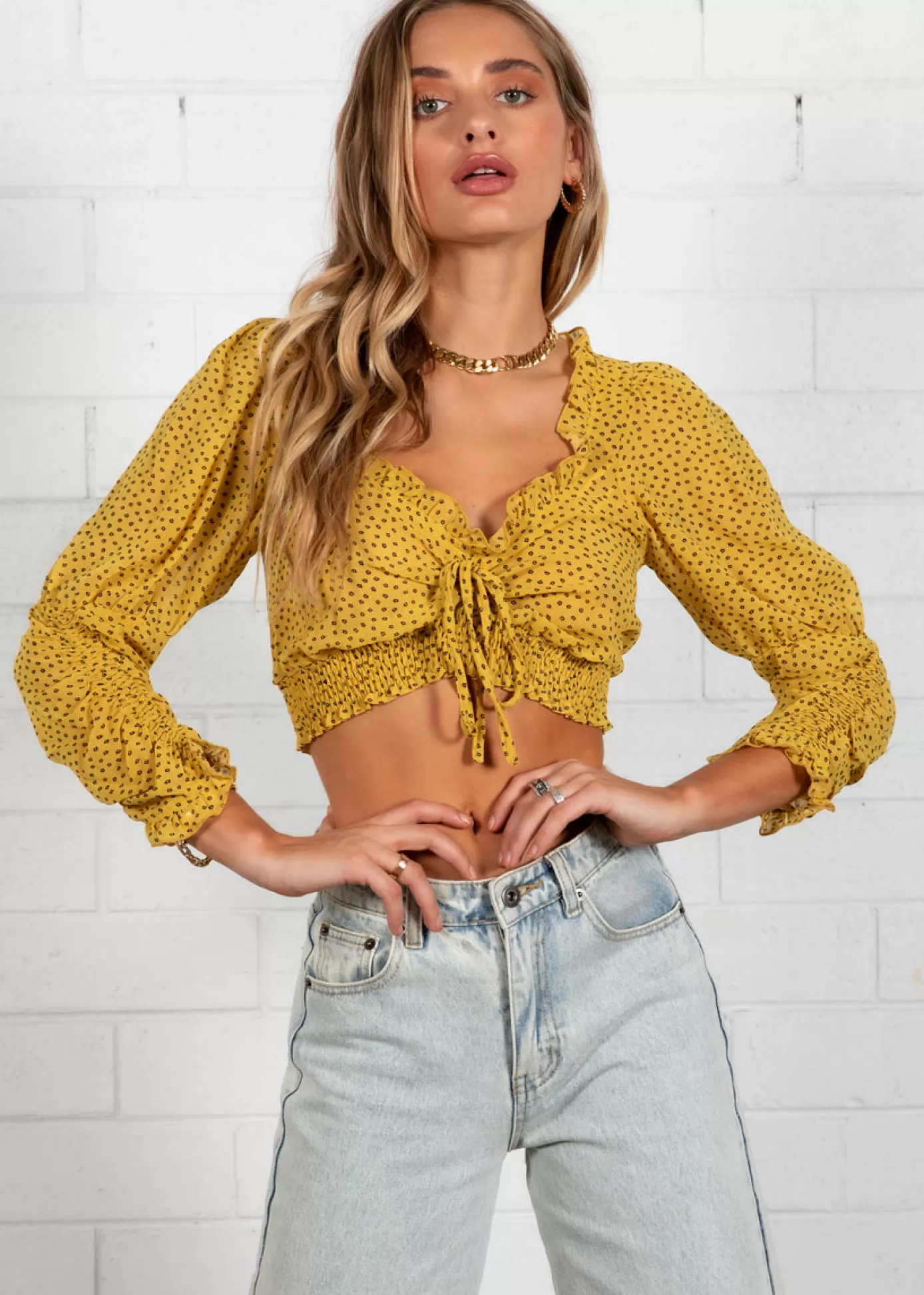 New Cadence Cropped Blouse Women Blouses