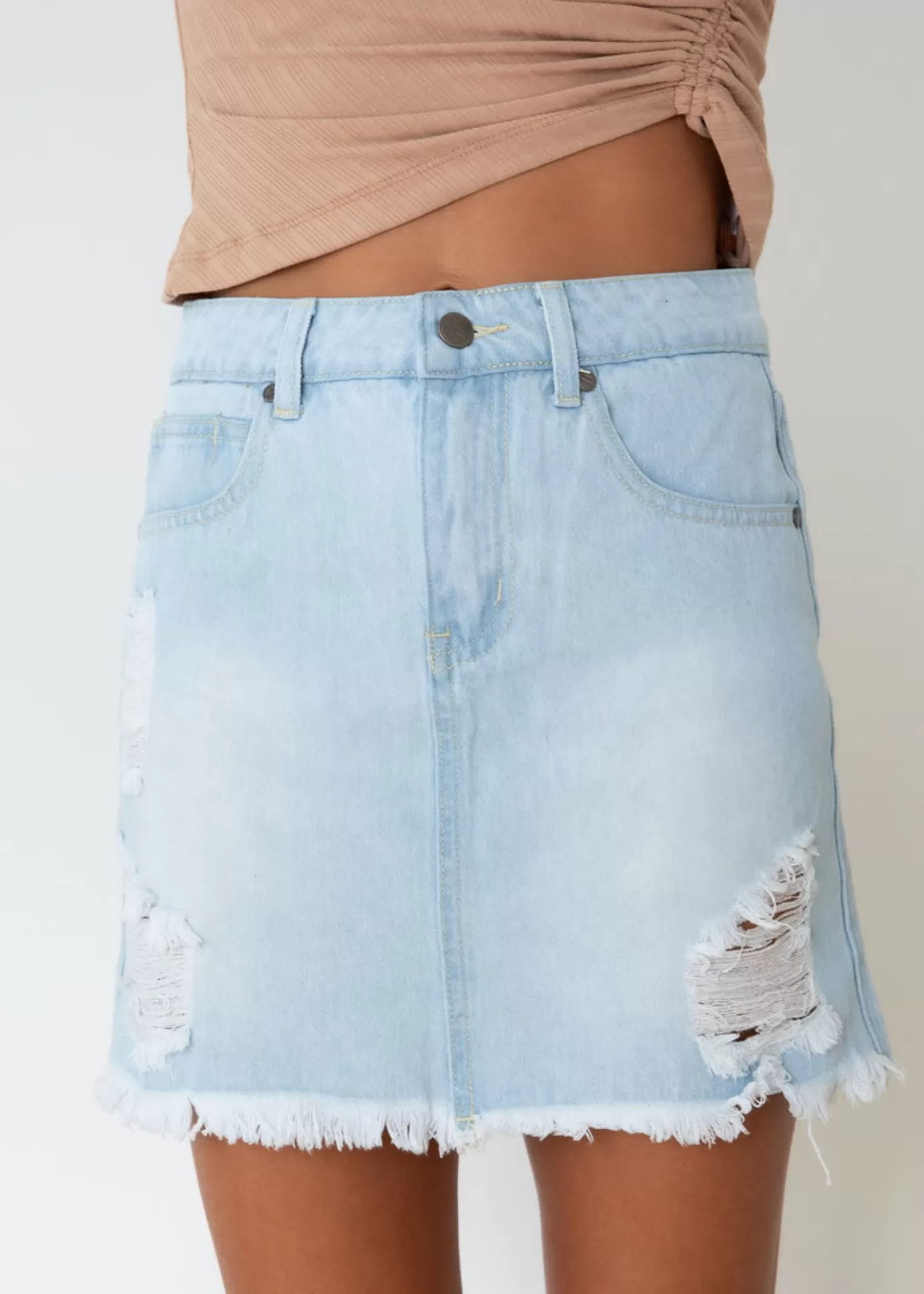 Clearance Cindy Denim Mini Skirt Women Skirts