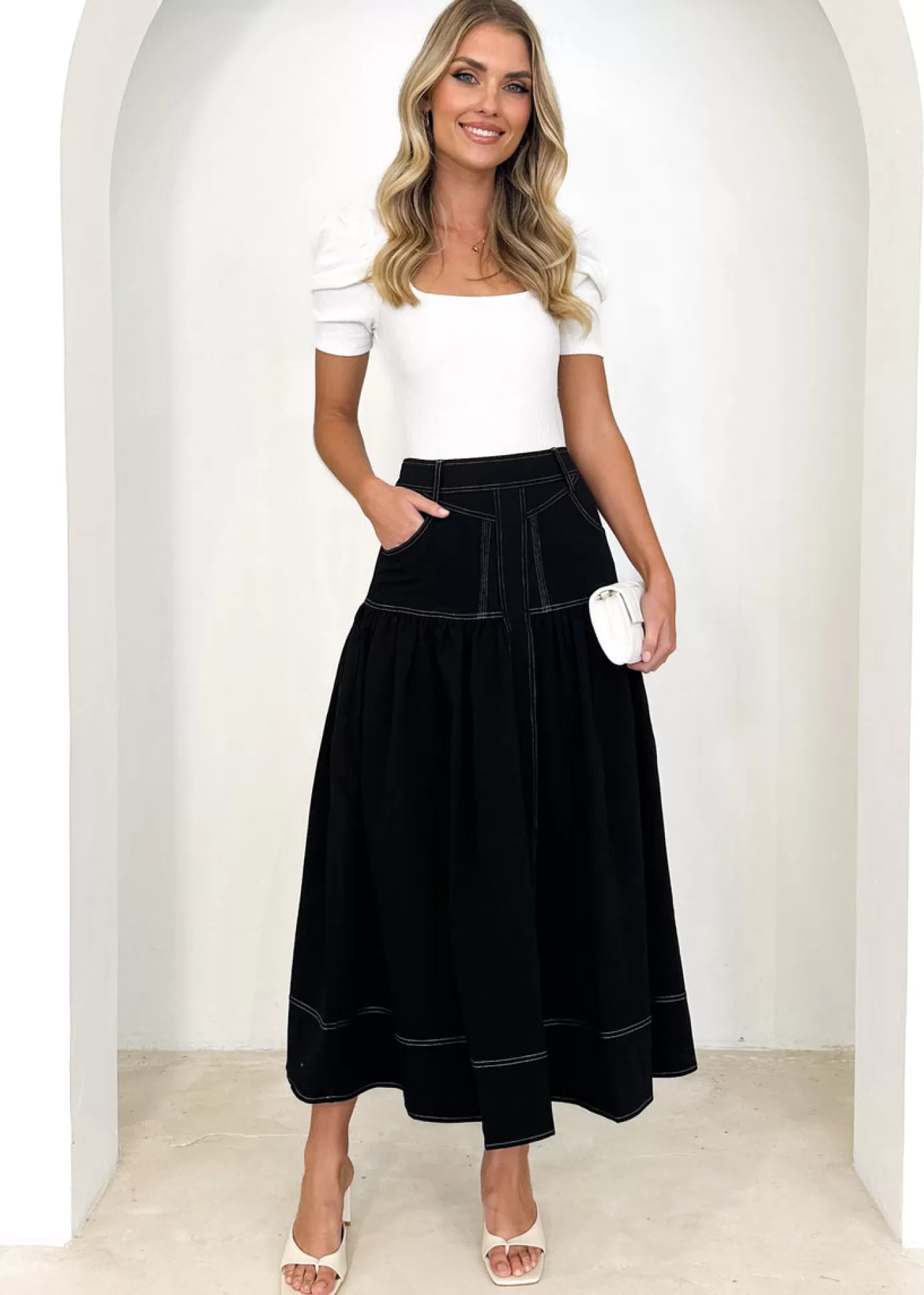 Discount Joyce Midi Skirt Women Skirts