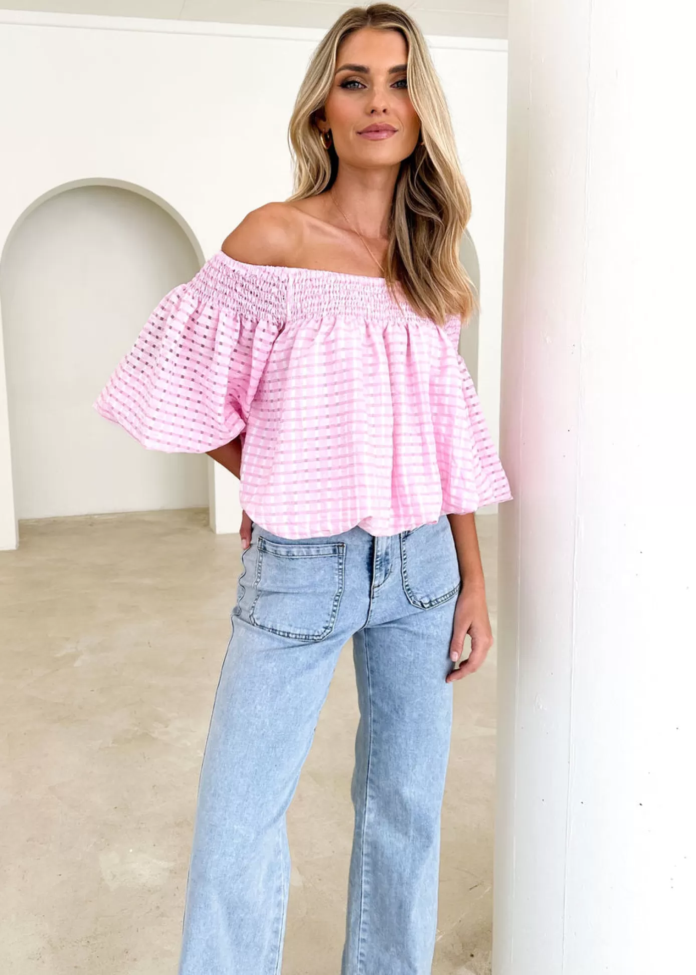 Cheap Keke Off Shoulder Blouse Women Blouses