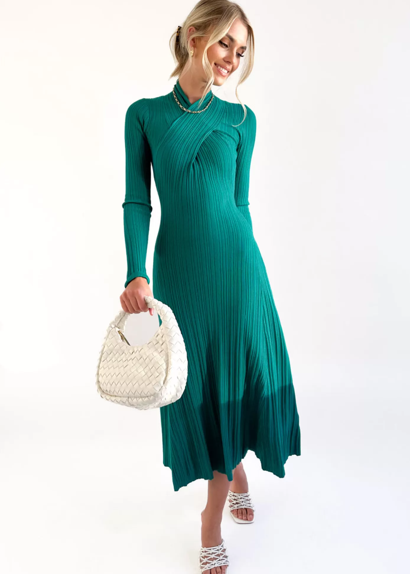 New Lamont Knit Midi Dress Women Knit Dresses