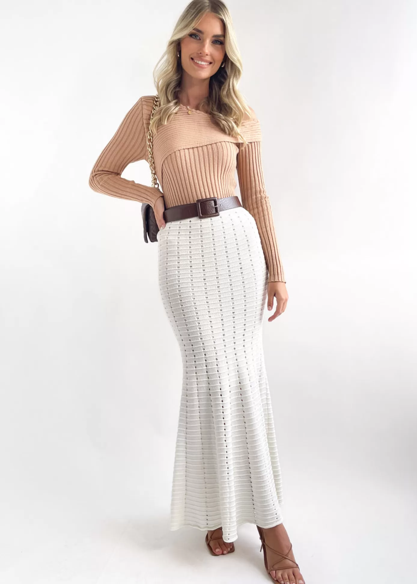 Best Leila Knit Maxi Skirt Women Knit Bottoms