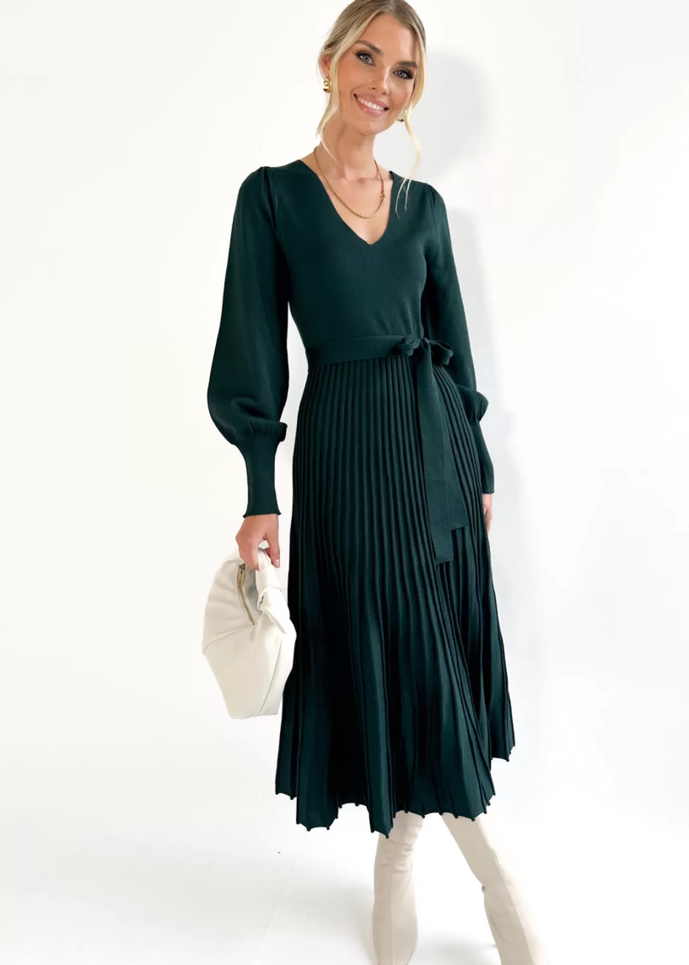 New Lorrisa Knit Midi Dress Women Knit Dresses