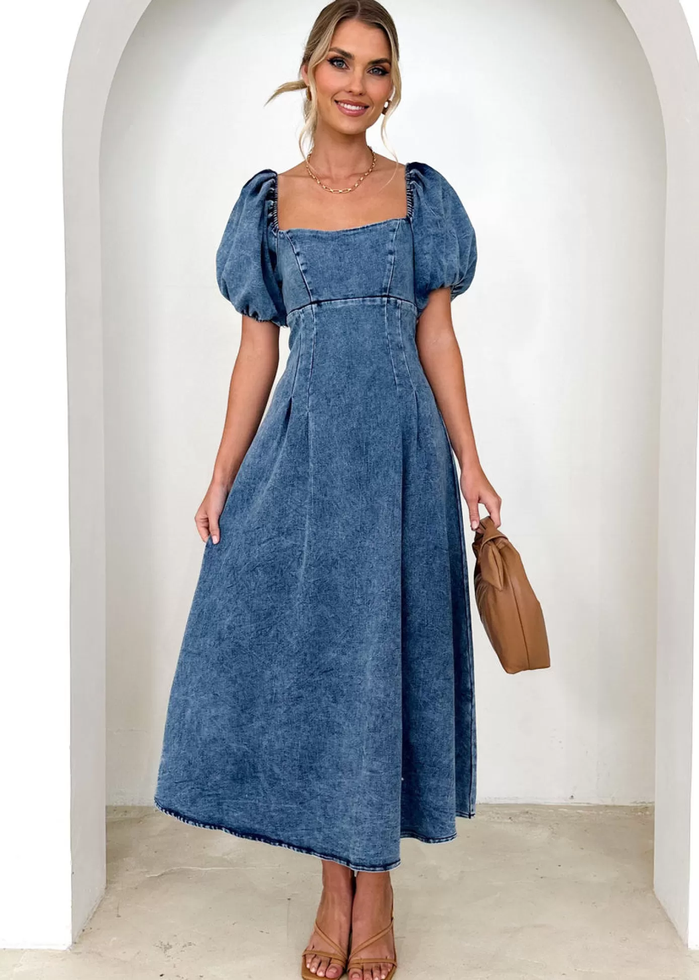 Flash Sale Netta Denim Maxi Dress Women Maxi