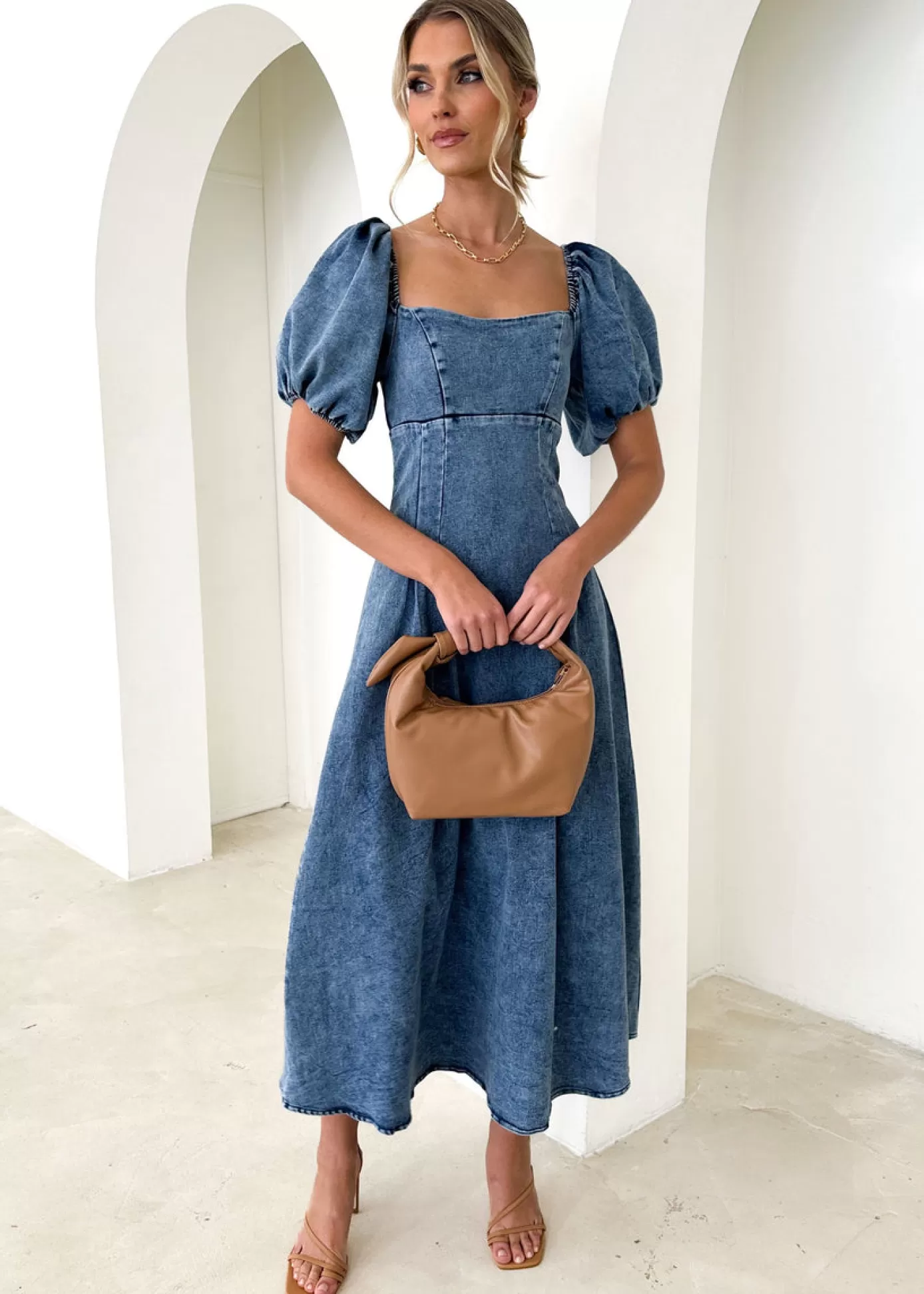 Flash Sale Netta Denim Maxi Dress Women Maxi