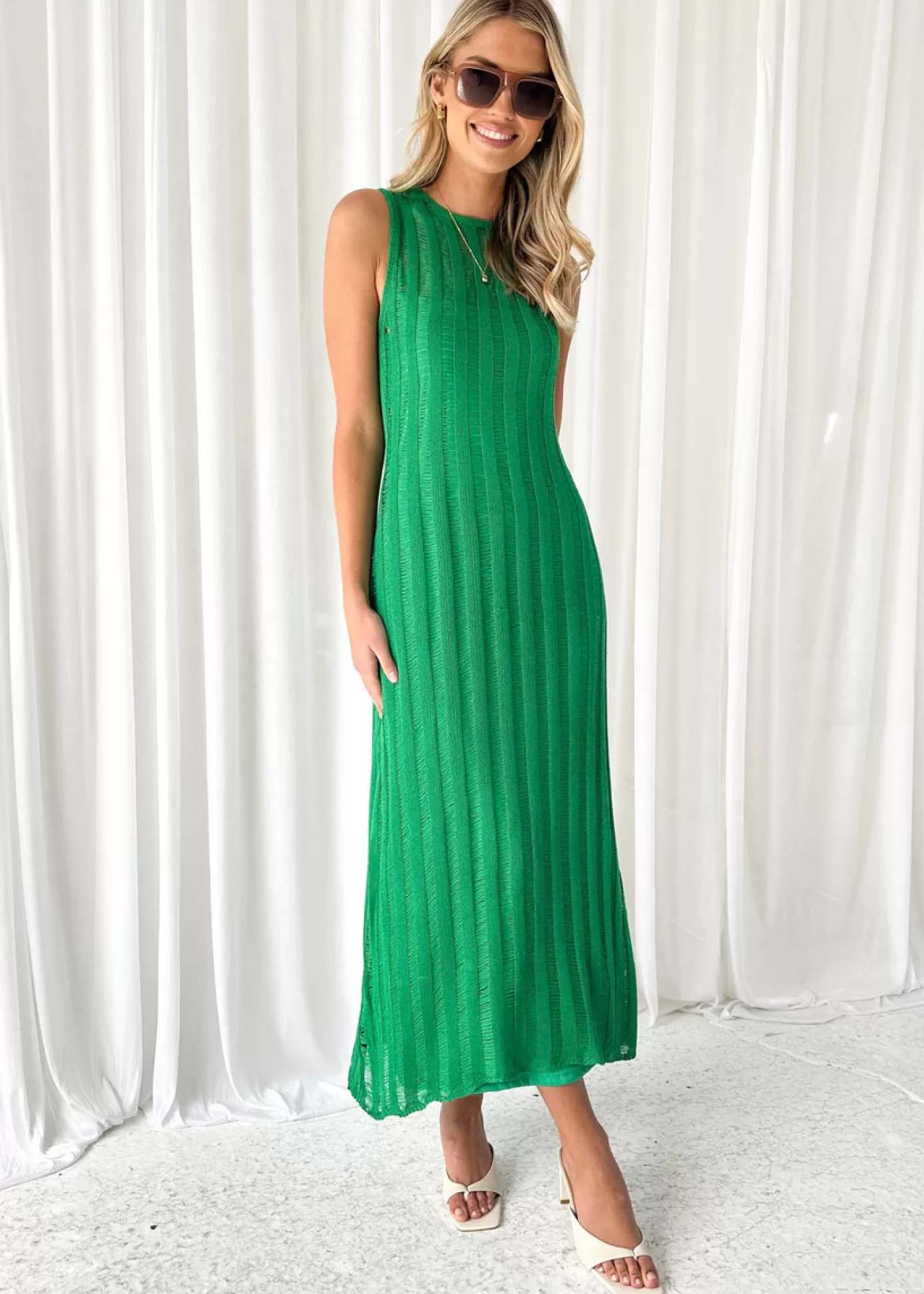 Best Sale Rogena Knit Midi Dress Women Knit Dresses