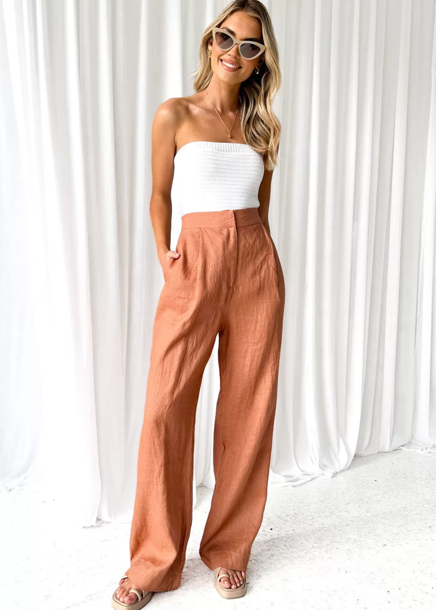 Sale Zullo Linen Pants Women Sets